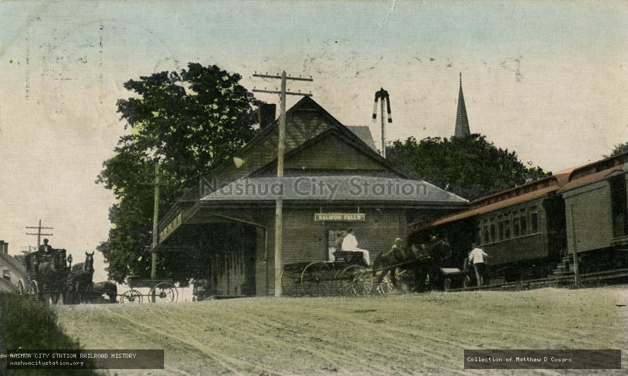 Postcard: Boston & Maine Station, Salmon Falls, New Hampshire